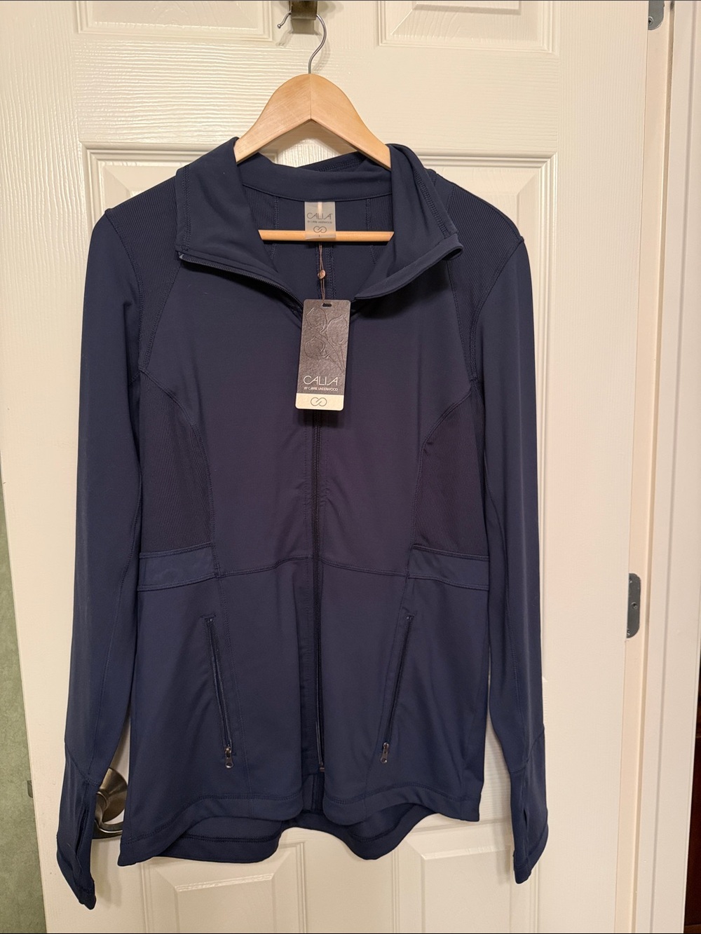 CALIA by Carrie Underwood Core Fitness Jacket Dark Ocean Size Large NWT